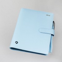 天蓝色方纹创意笔记本
