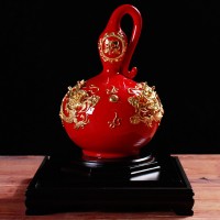 漆线雕小葫芦 送老外中国风特色礼品 生日祝寿 摆件工艺礼品