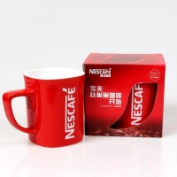 红色雀马克杯巢 咖啡陶瓷杯 定制企业LOGO包装盒 展会礼品 促销活动礼品
