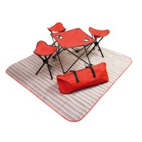 易威斯堡欢天席地折叠桌椅6件套創意戶外休閑渡假禮品定制送客戶送員工送領導禮品