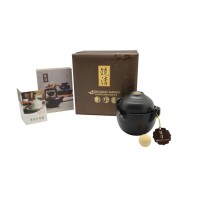 台湾陆宝镜清陶然随手泡快客茶具活水陶养生茶具 高档商务礼品定制LOGO公司