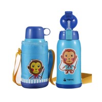 特美刻儿童保温杯大容量双盖带提绳水壶 狮子王BS1278 幼儿园儿童礼品定制LOGO公司