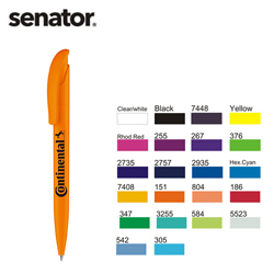 senator德国Challenger实色光亮中性水笔展会促销笔广告定制笔可印logo企业