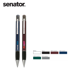 SENATOR德国Softspring  2067圆珠笔亮光实色金属笔夹企业展会活动礼品
